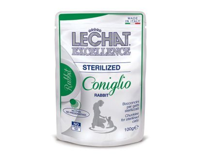 Monge LeChat Excellence Sterilized Cat kúsky králika 100g