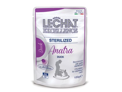 Monge LeChat Excellence Sterilized Cat kačacie kúsky 100g