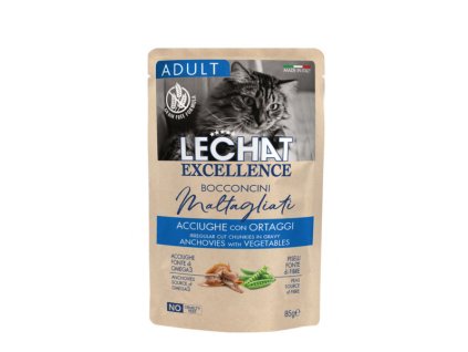 Monge LeChat Excellence Adult ančovičky so zeleninou 85g