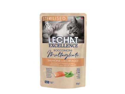 Monge LeChat Excellence Sterilized Cat losos so zeleninou 85g