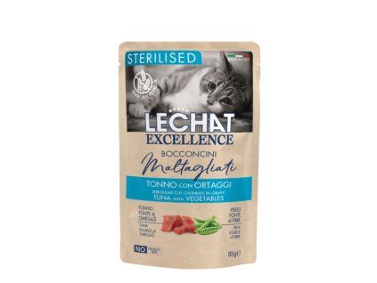 Monge LeChat Excellence Sterilized Cat tuniak so zeleninou 85g
