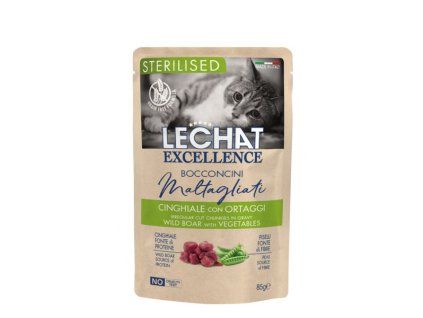 Monge LeChat Excellence Sterilized Cat diviak so zeleninou 85g