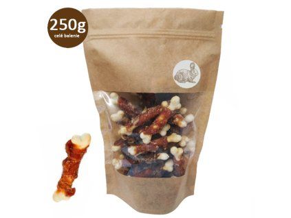 Vápniková kosť obalená králičím mäsom Fresh Farm - 250g
