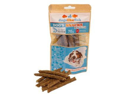 dogs like fish mletá treska pamlsok pre psa 70g