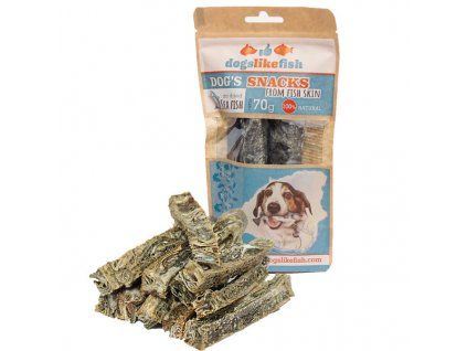 dogs like fish cod fish skin sticks pamlsok pre psa 70g
