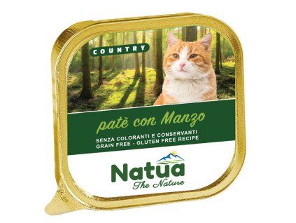 natua country adult cat hovadzie pate 100g