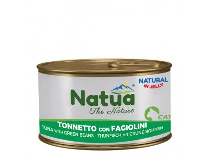 natua cat adult filety z tuniaka a zelene fazulky 85g