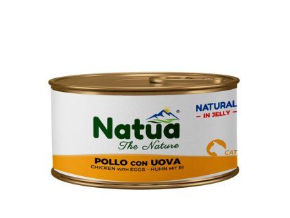 Natua Cat Adult - Kuracie filety a prepeličie vajíčko v želé 85g