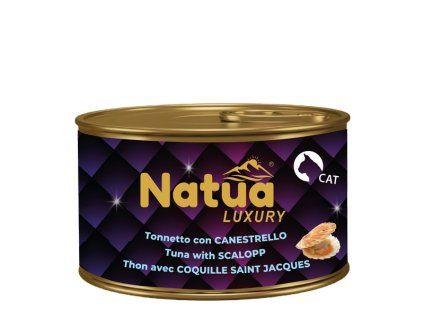 natua cat adult luxury filety z tuniaka a mušľa 85g