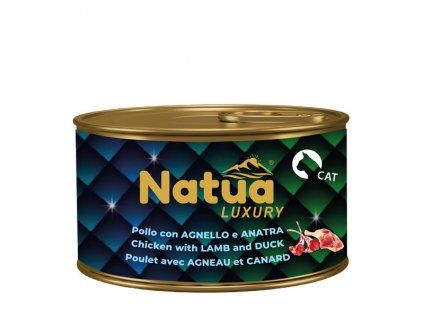 natua cat adult luxury kuracie jahňa a kačka 85g