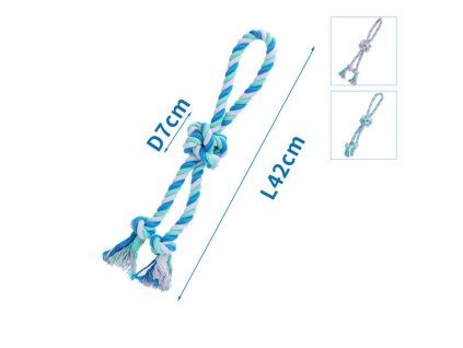 bavlnené lano s uzlom nobleza 42cm