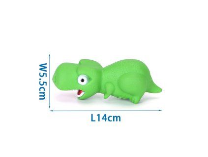 gumený vinylový dinosaurus nobleza pre psa 14cm
