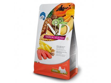 farmina nd adult mini dog tropical selection salmon 5kg