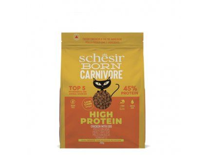 schesir cat born carnivore adult cerstve kuracie s vajcom 255g