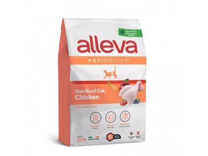 alleva equilibrium cat chicken sterilized 15kg