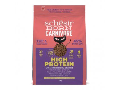 schesir cat born carnivore adult cerstve kuracie sled a losos 125kg