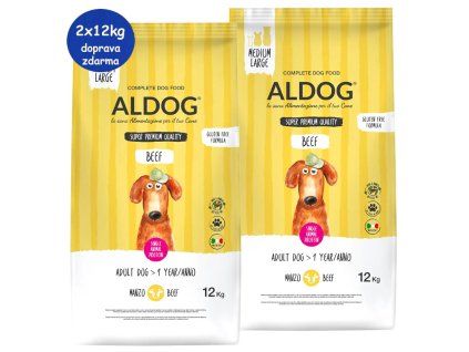 Aldog Adult Beef Rice ML 2x12kg SK