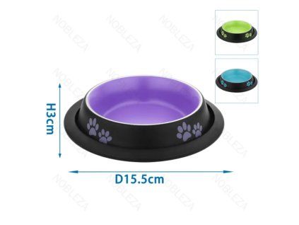 Nobleza Dark color miska XXS fialova
