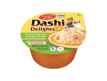 Inaba Dashi Delights Chicken Tuna Scallop 70g