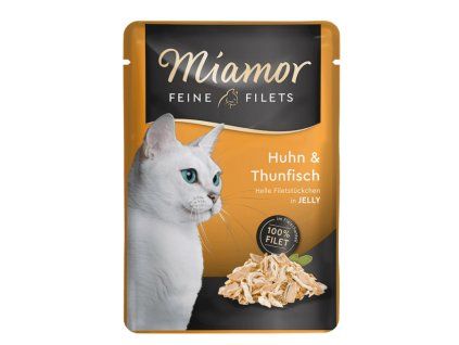 Miamor Fillets Kura a tuniak kapsicka 100g