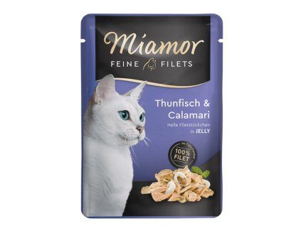 Miamor Fillets Tuniak a kalmare kapsicka 100g