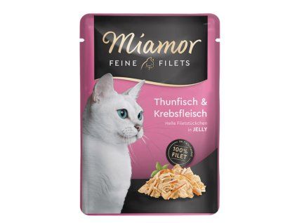 Miamor Fillets Tuniak a krab kapsicka 100g
