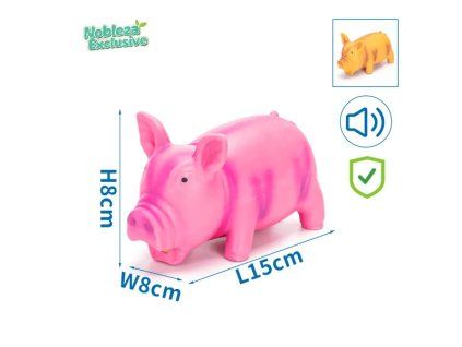 Latexové prasiatko Nobleza hračka pre psa 15cm