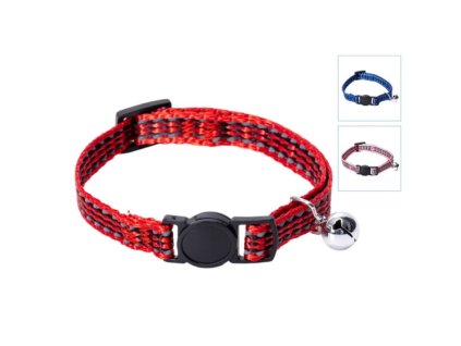Nobleza obojok reflexny classic cerveny