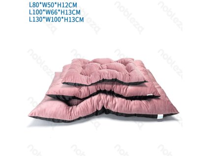 Vankúš zamat Nobleza Bone ružový 3 veľkosti S/M/L (80-130cm)