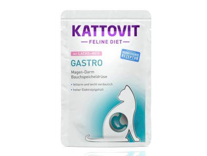 Kattovit Gastro Salmon Rice 85g