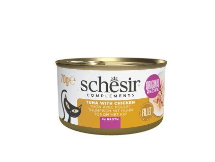 Schesir Cat Complements Tuniak a kura vo vyvare 70g
