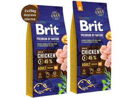 Brit Premium Adult M 2x15kg