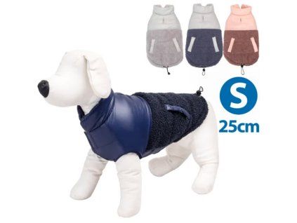 Kabát Color Plush pre psa Nobleza S 25cm