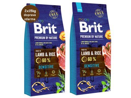 Brit Premium Sensitive Lamb 2x15kg