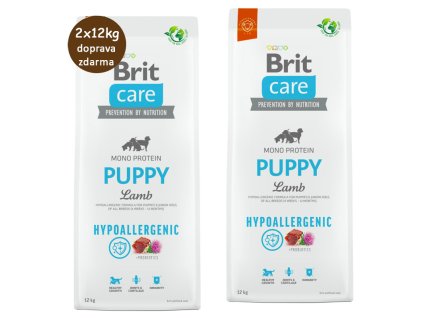 Brit Care Hypoalergenic Puppy Lamb 2x12kg