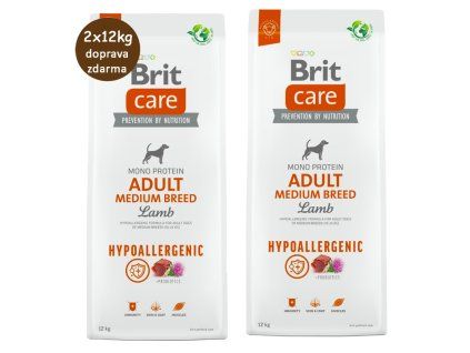 Brit Care Adult Medium Lamb 2x12kg
