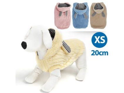 Nobleza Kabát Fluffy zlty XS