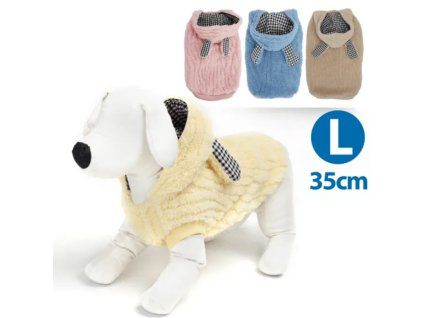 Nobleza Kabát Fluffy zlty L