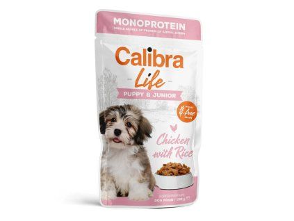 Calibra Dog Life Puppy & Junior Chicken & Rice 150g