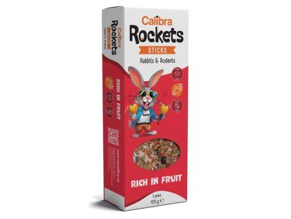 Calibra Rockets Sticks Rich in Fruit 120g