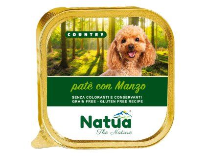 Natua Country Dog paté beef 100g