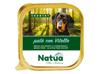 Natua Country Dog paté Veal 100g