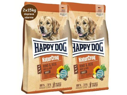 Happy Dog NaturCroq Rind 2x15kg