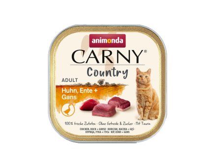 Animonda Carny Country Adult - Kura, kačica a  hus 100g