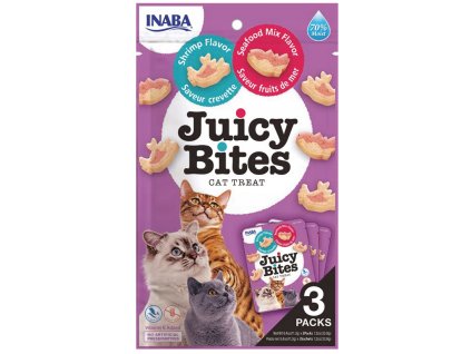 Inaba Juicy Bites Krevety a morske plody 3x11,3g