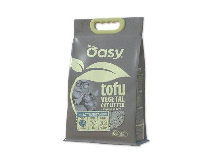 Oasy Toful Vegetal Cat Litter Active Carbon 6L