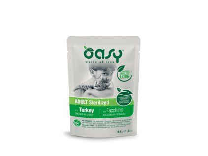 Oasy Cat Chunks in Gravy Sterilized Turkey 85g