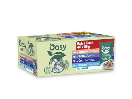 Oasy Cat Original Chunks in Gravy Multipack Fish 40x85g