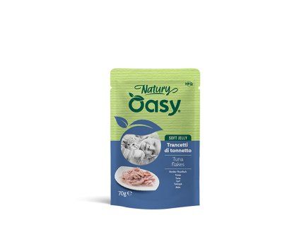 Oasy Cat Natury Soft Jelly Tuniak vločky 70g