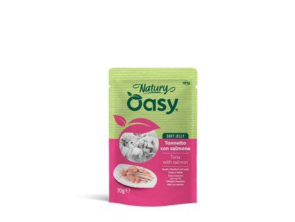 Oasy Cat Natury Soft Jelly Tuniak a losos 70g